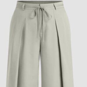 Pleated Wide-Leg Trouser